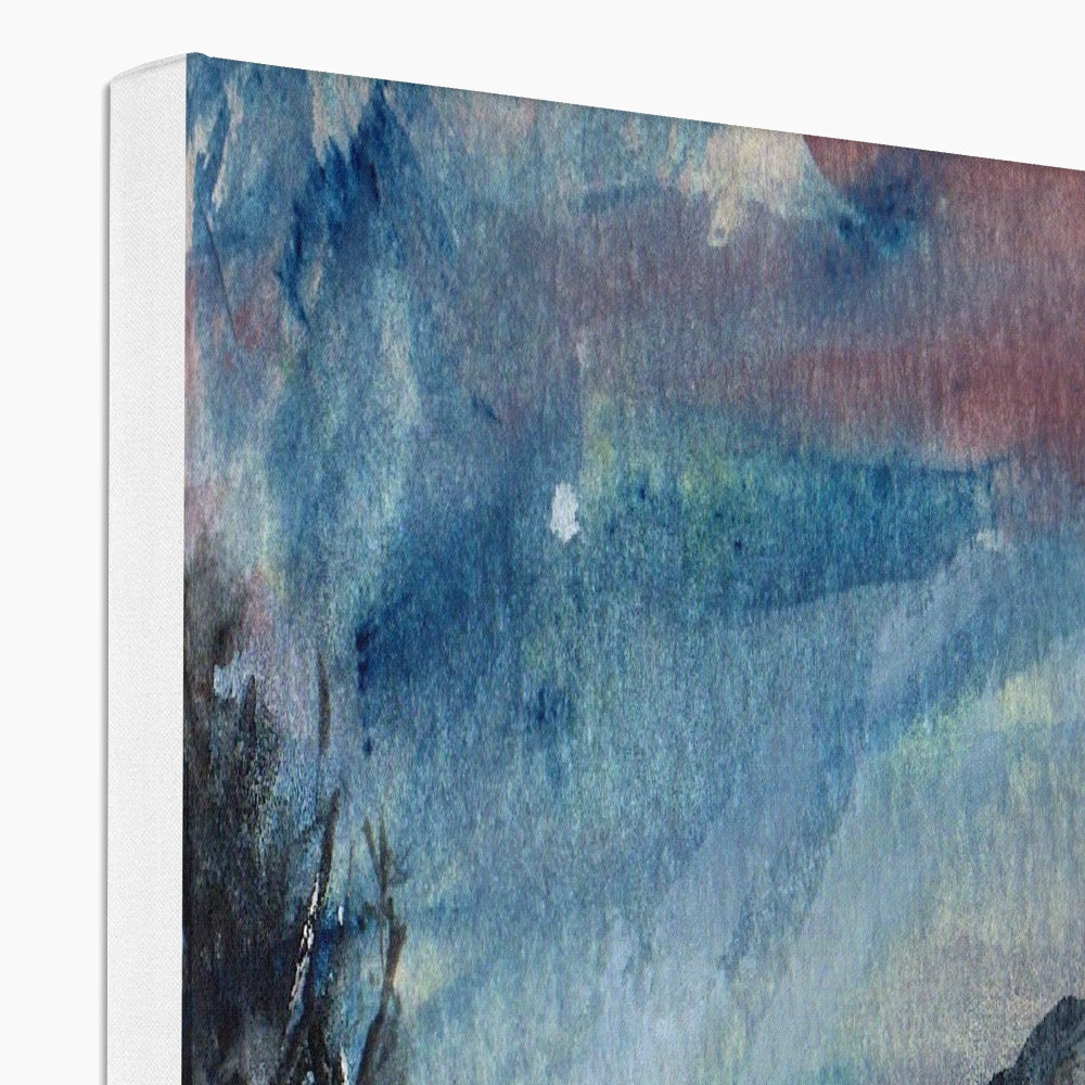 Loch Eck Moonlight Canvas Prints - Lochs & Mountains Art Gallery Scotland - Free Shipping Worldwide