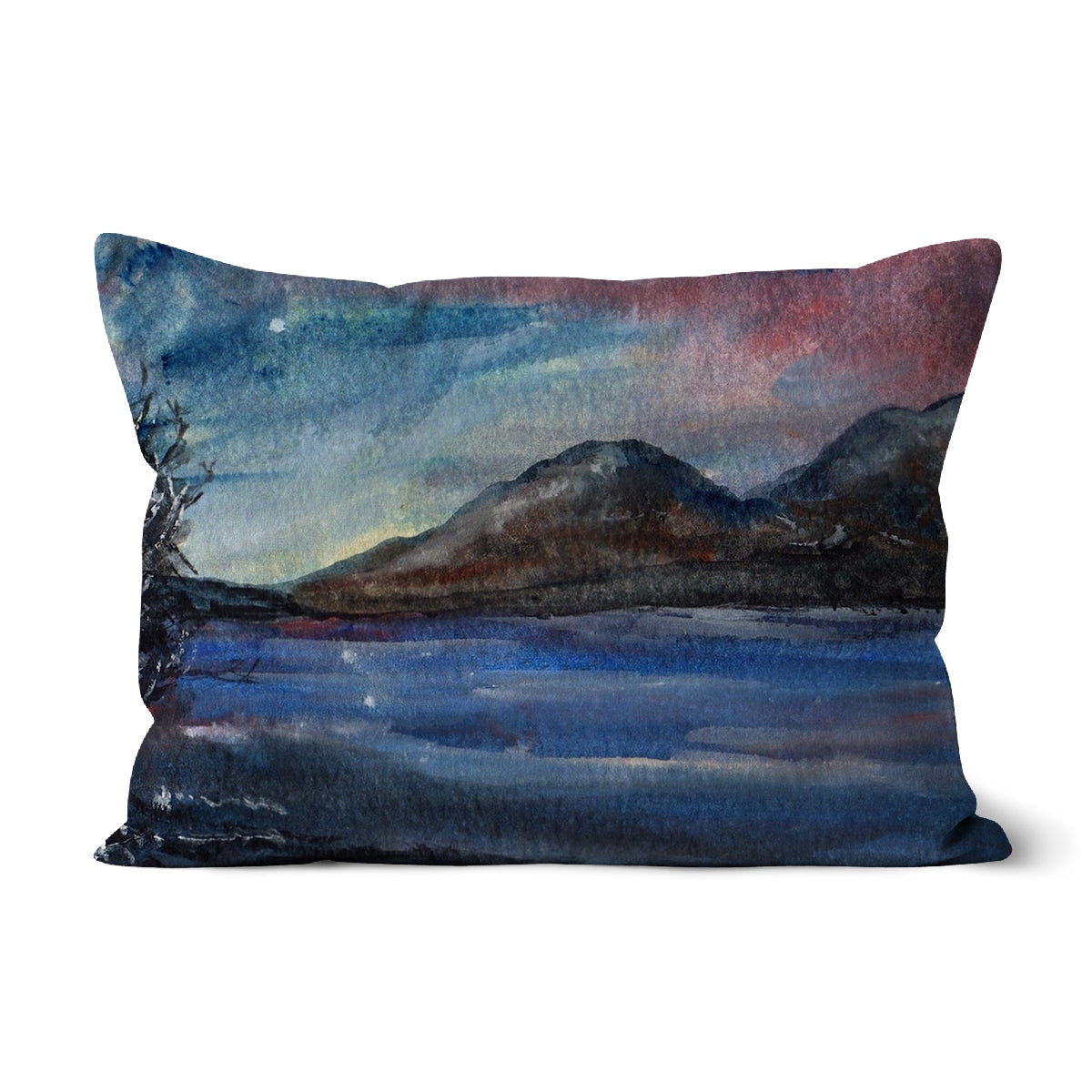 Loch Eck Moonlight Cushion - Lochs & Mountains Art Gallery Scotland - Free Shipping Worldwide
