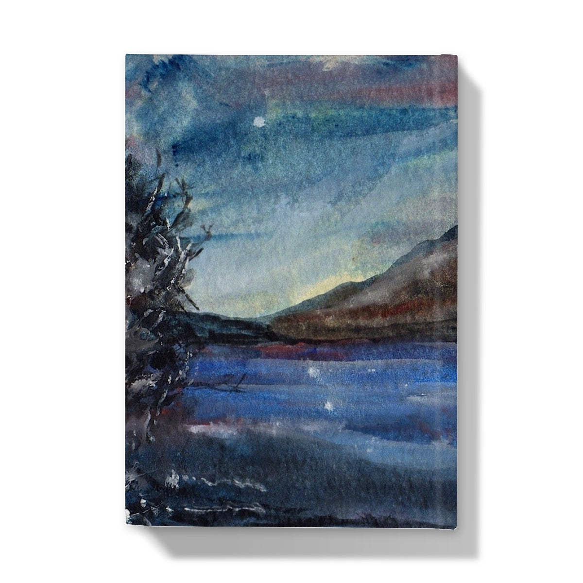 Loch Eck Moonlight Hardback Journal - Lochs & Mountains Art Gallery Scotland - Free Shipping Worldwide