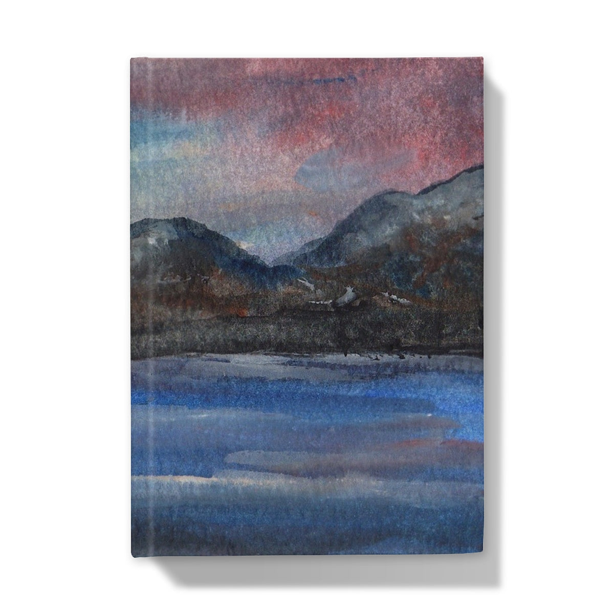 Loch Eck Moonlight Hardback Journal - Lochs & Mountains Art Gallery Scotland - Free Shipping Worldwide