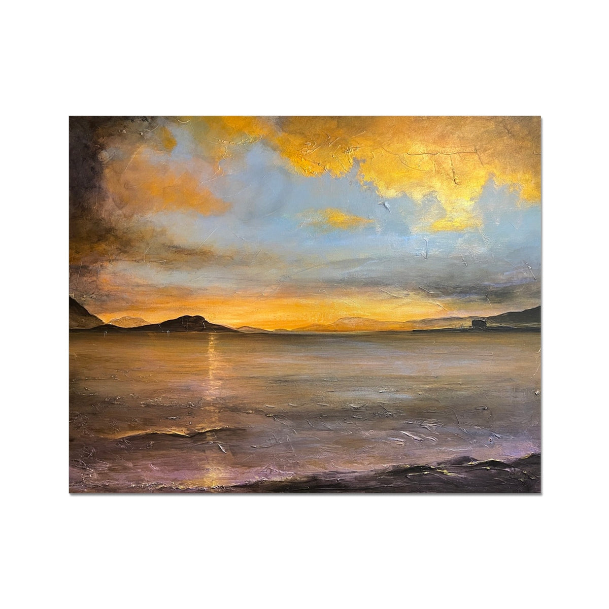 Loch Linnhe Sunset Artist Proof Collector Print on canvas