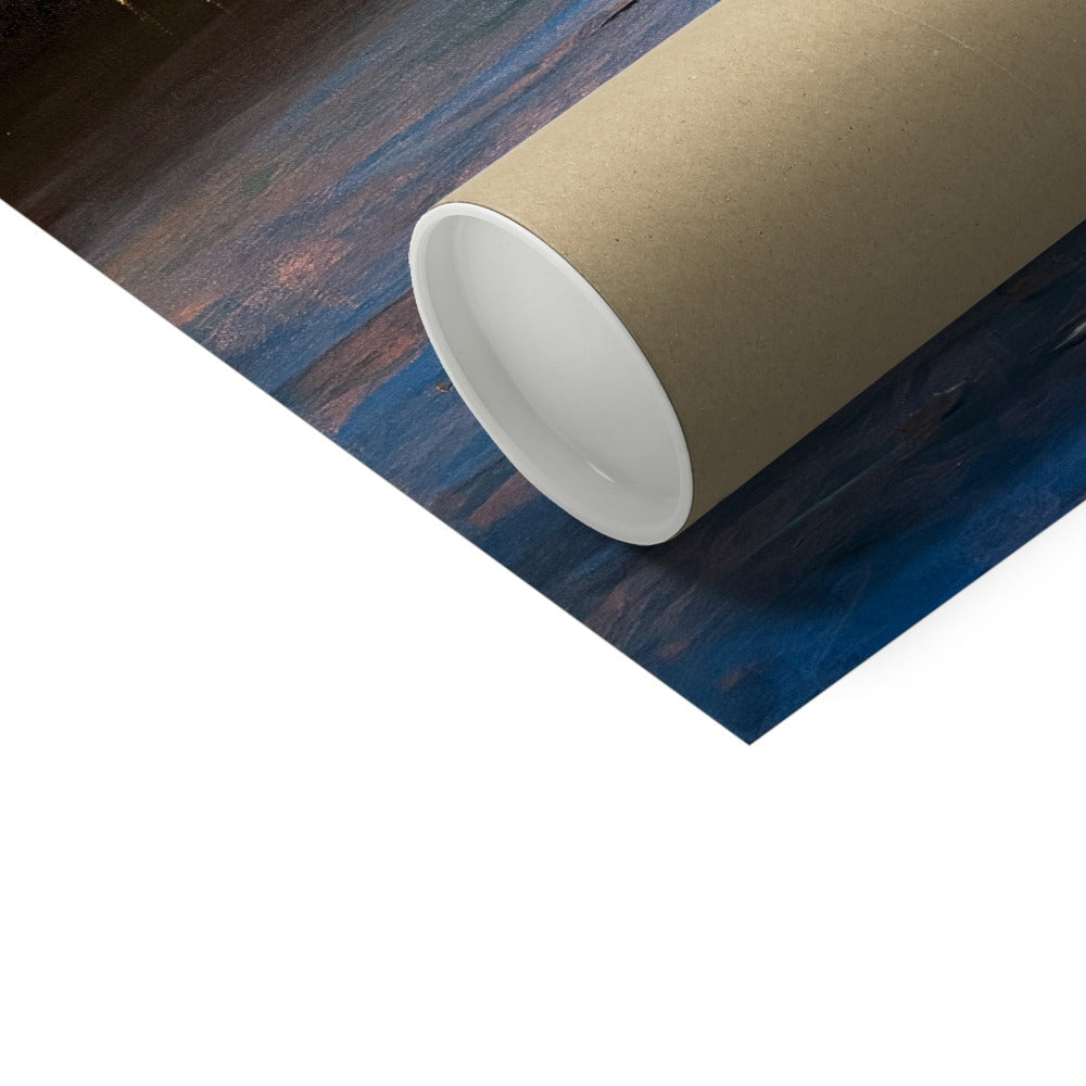 Brown kraft paper roll with white core for Loch Maree & Slioch print