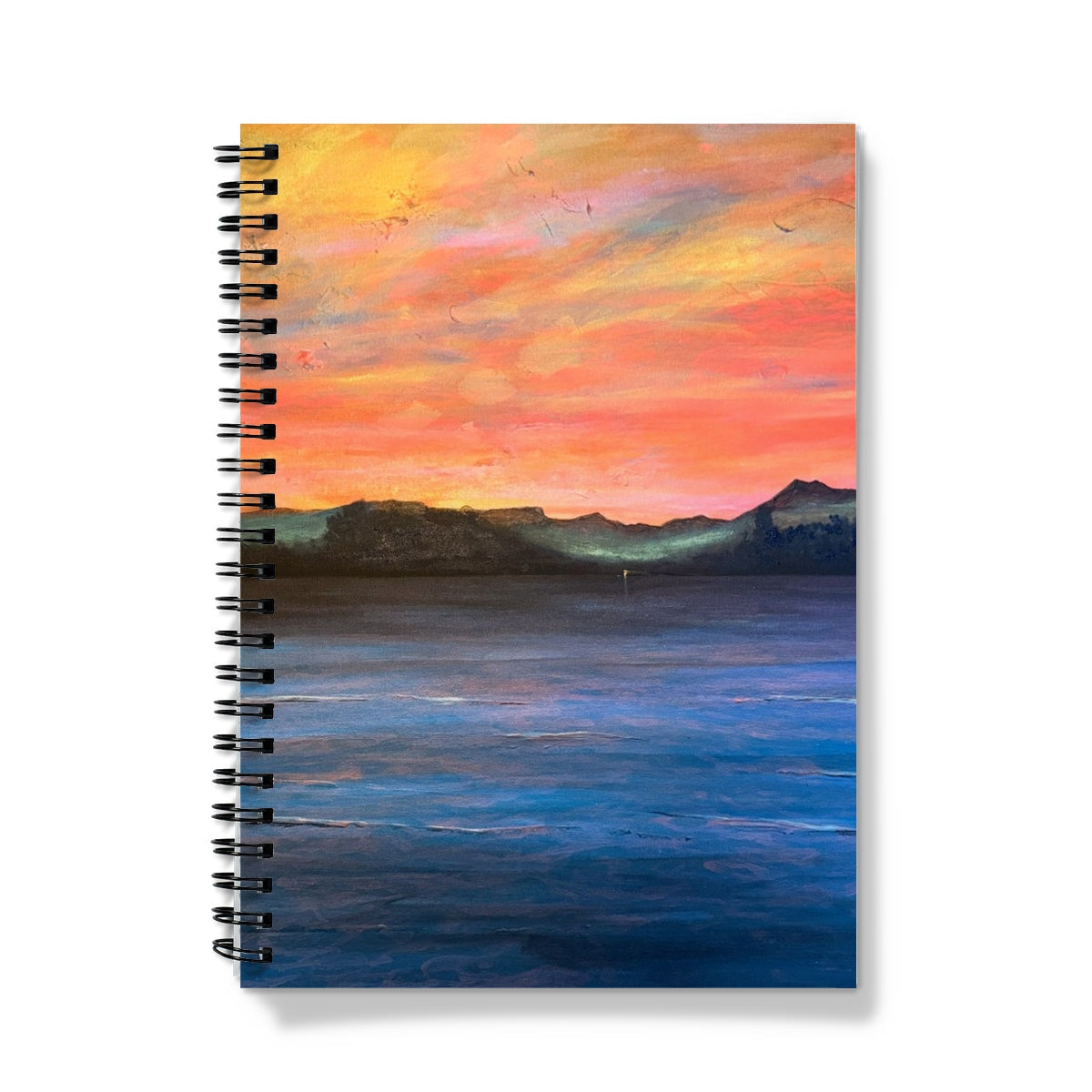 Loch Maree & Slioch notebook with sunset landscape cover