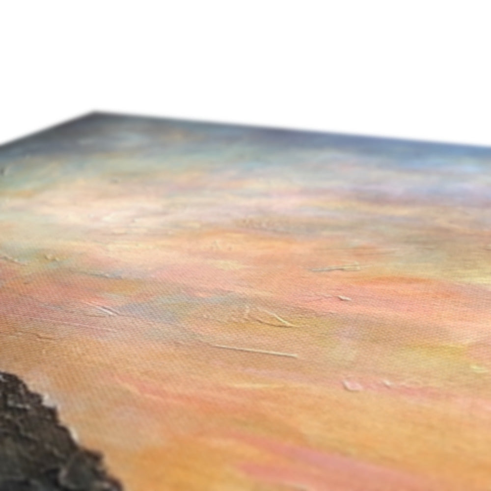 Rustic terracotta ceramic tile coaster set in earthy orange, brown, beige tones