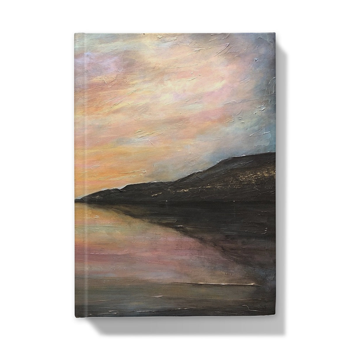 Canvas print of sunset over mountains in Loch Ness Glow Journal