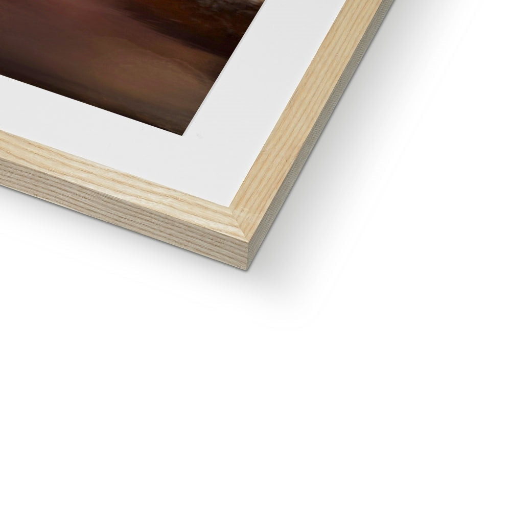 Loch Tay Art Prints: Wooden Frame with White Mat and Dark Brown Image