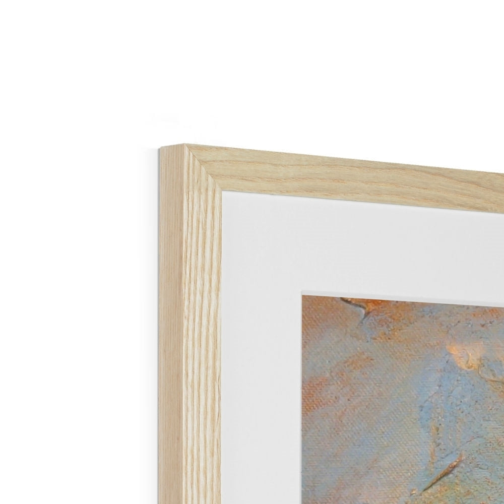 Lochgoilhead Art Prints: light wood frame with abstract painting