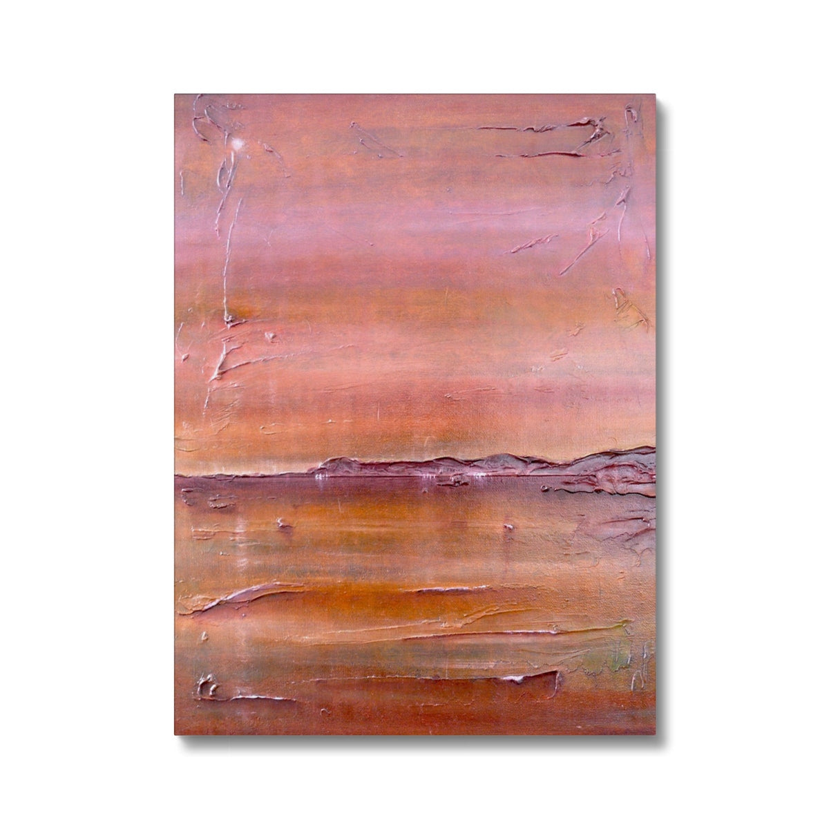 Abstract earthy landscape canvas print Lochmaddy North Uist