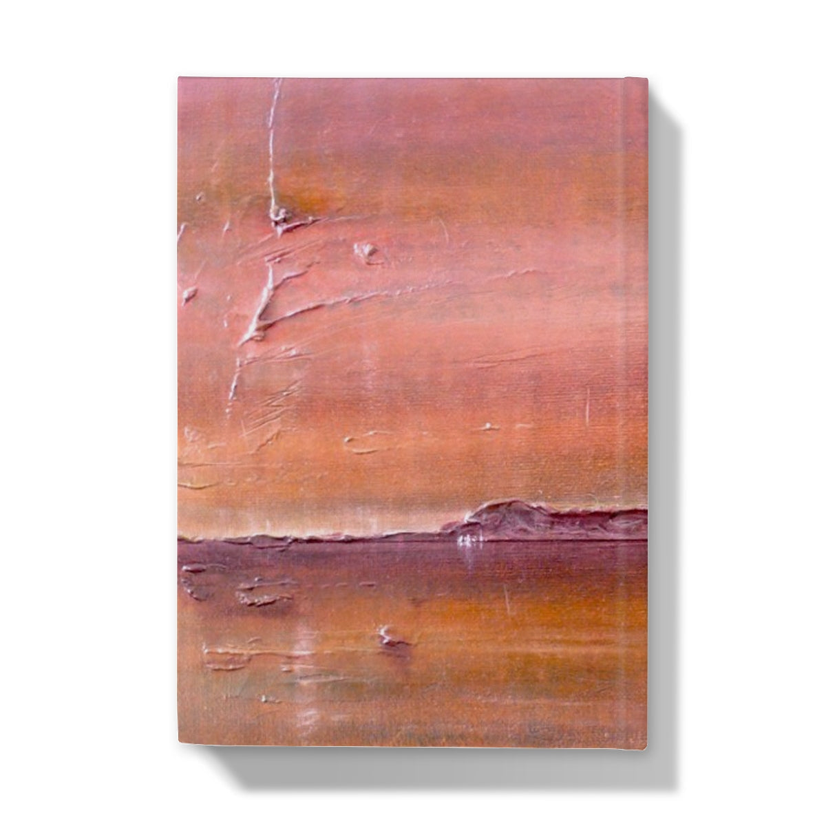 Rose gold textured abstract art on Lochmaddy North Uist journal