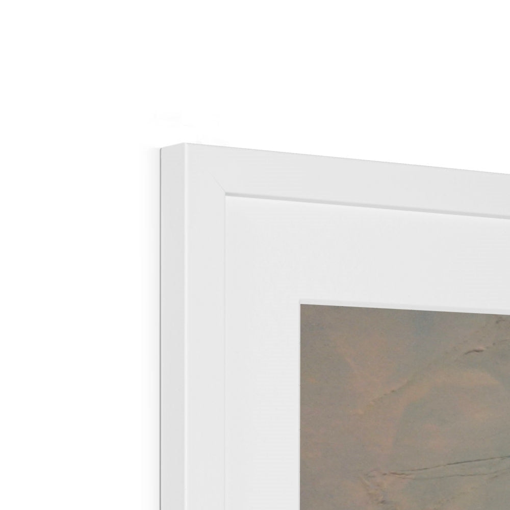 White wooden rectangular frame for Looking From Skelmorlie Art Prints