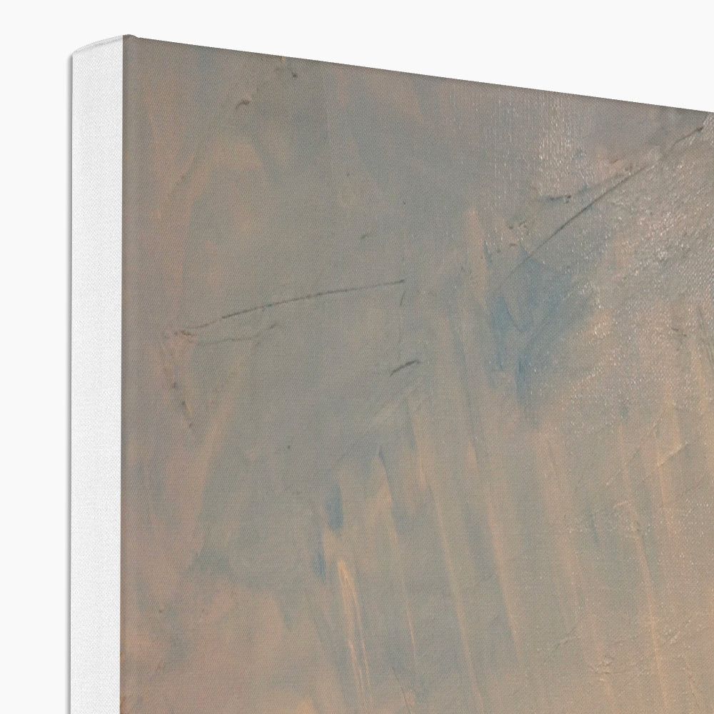 Gray concrete wall panel with textured surface and white border in Skelmorlie print