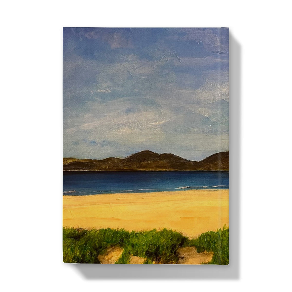 Luskentyre Beach Harris hardback journal with beach scene cover