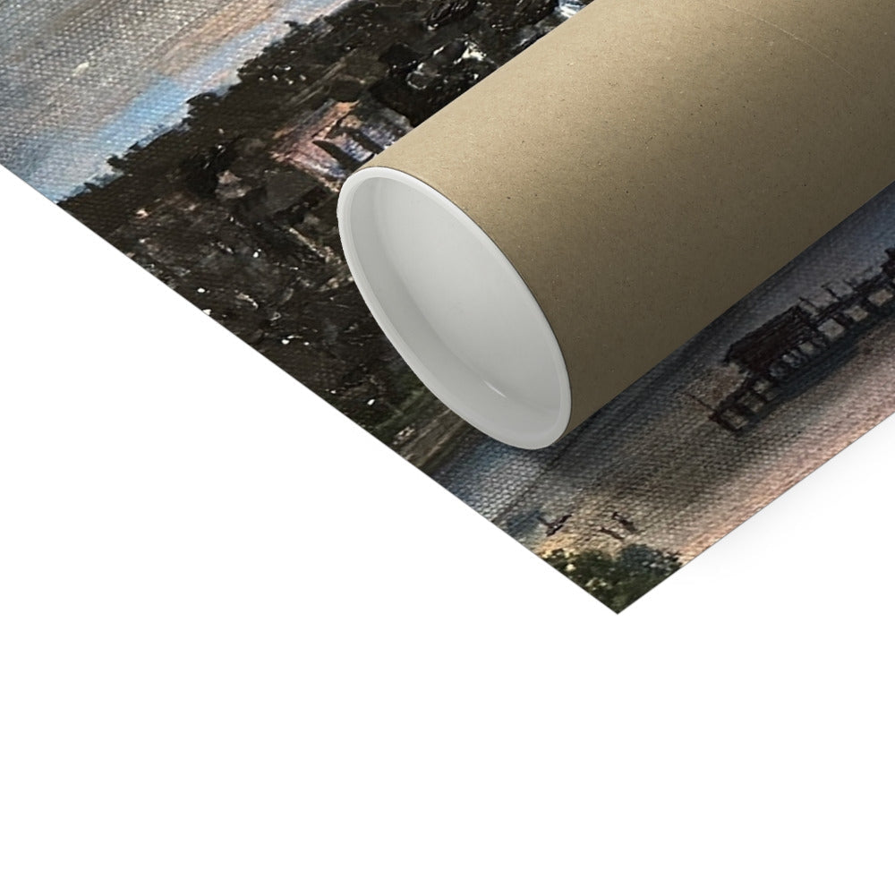 Rolled canvas print in a cardboard tube for From Lyle Hill Artist Proof Collector Print