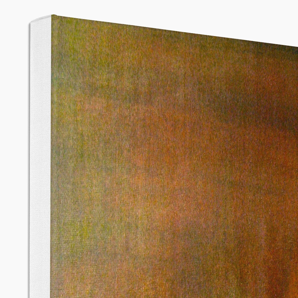 Manhattan Nights brown textured canvas wall art with earthy gradient