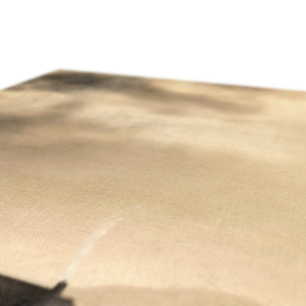 Light brown leather wallet chain with dark brown clasp and silver hardware