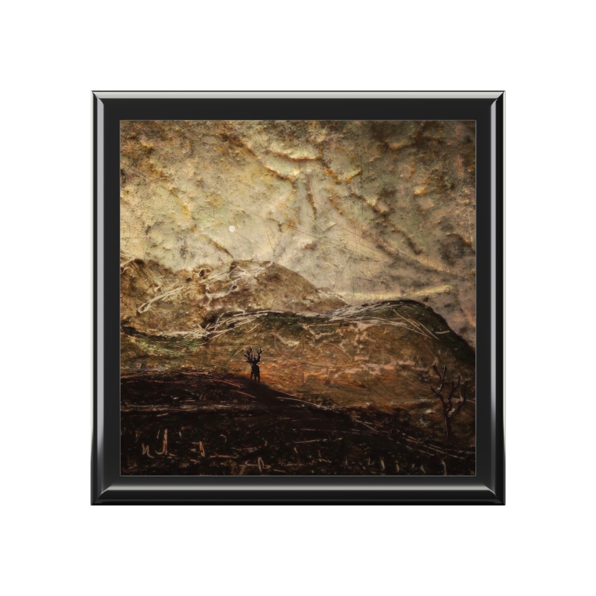 A Moonlit Mountain Stag | Jewellery Box | Scotland - Glencoe Art Gallery - Free Shipping Worldwide