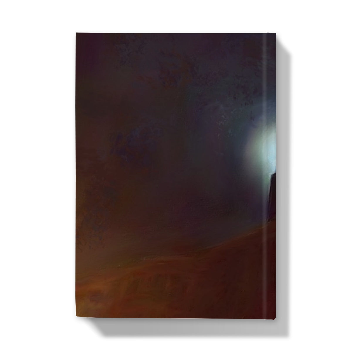 Dark abstract art print on canvas featured on the Moonlit Tenement Hardback Journal