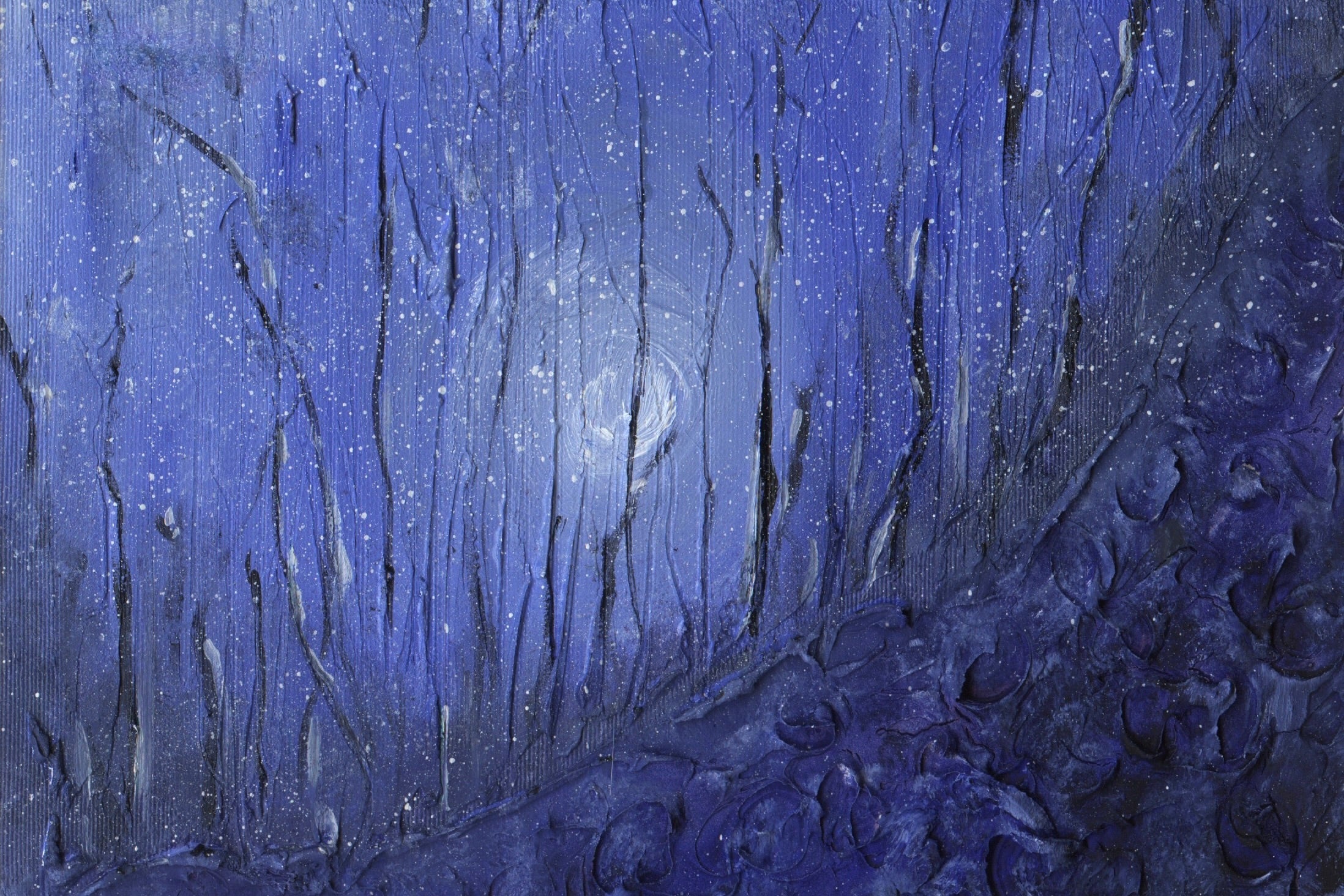 Spirits Of The Forest - Original Abstract Impressionistic Painting