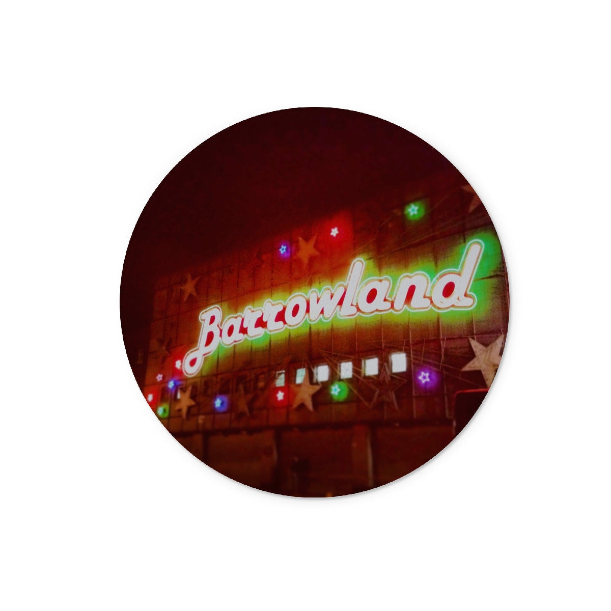 Neon Glasgow Barrowlands glowing sign chopping board