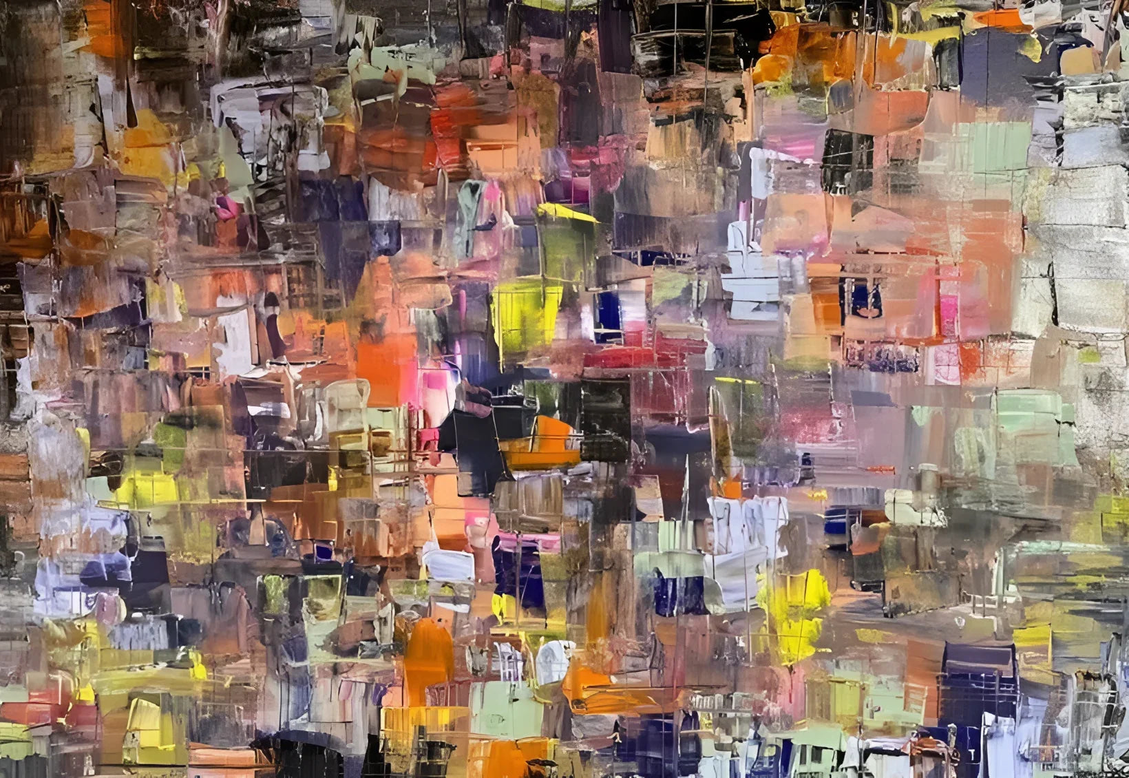 Abstract colorful block painting from Never Enough Abstract Original Painting collection