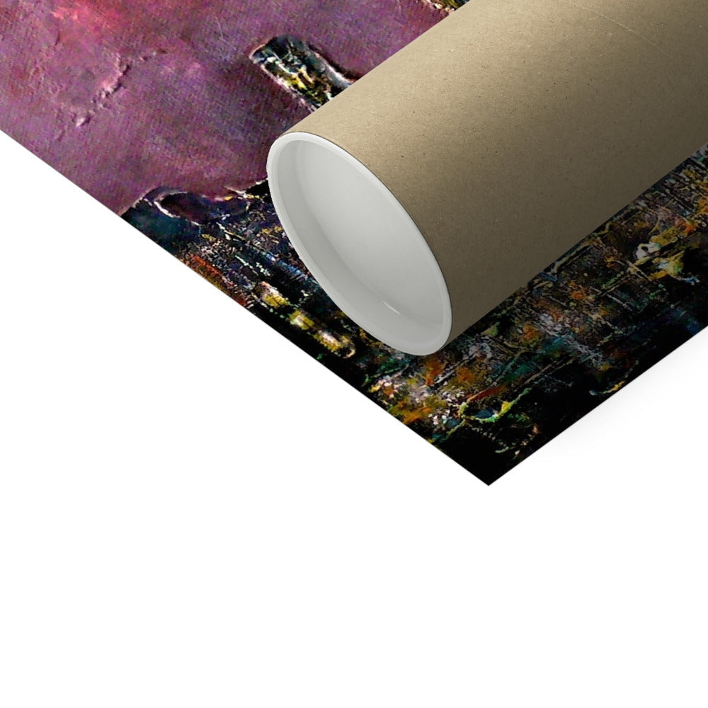 New York Snow Artist Proof Collector Print in brown cardboard tube