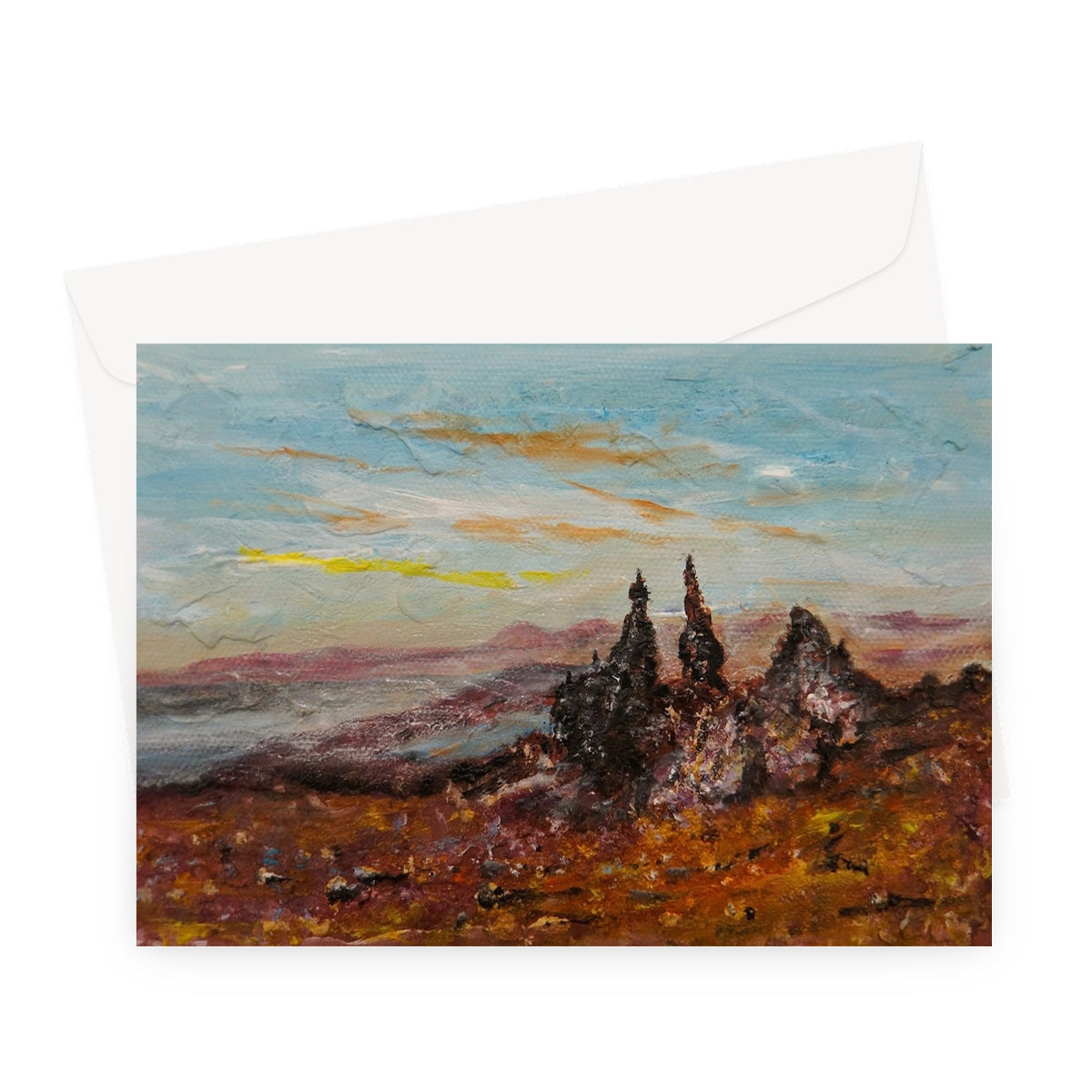 The Old Man Of Storr Greeting Card - Skye Art Gallery Scotland - Free Shipping Worldwide