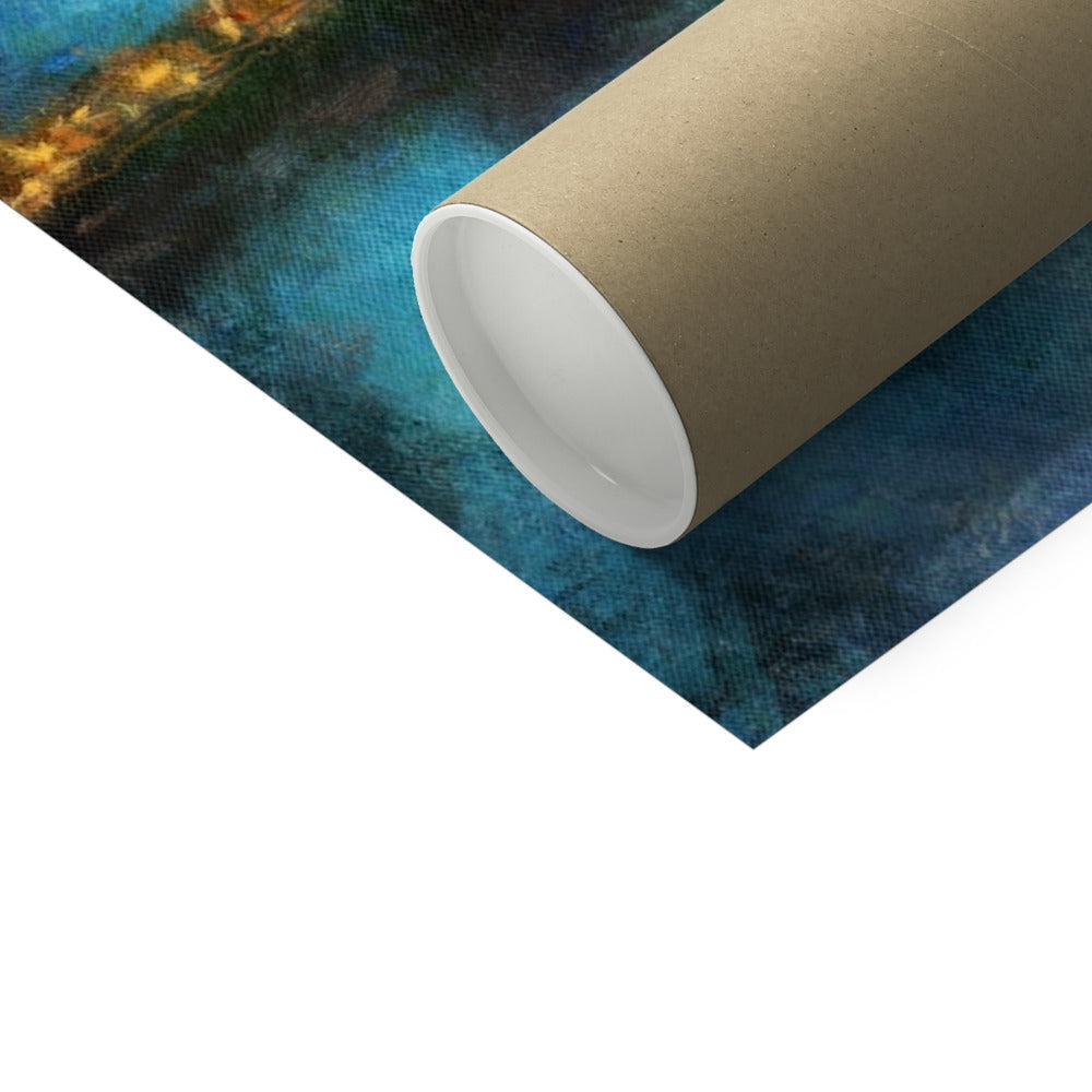 Unrolled Portobello Moonlight Artist Proof Collector Print with brown mailing tube