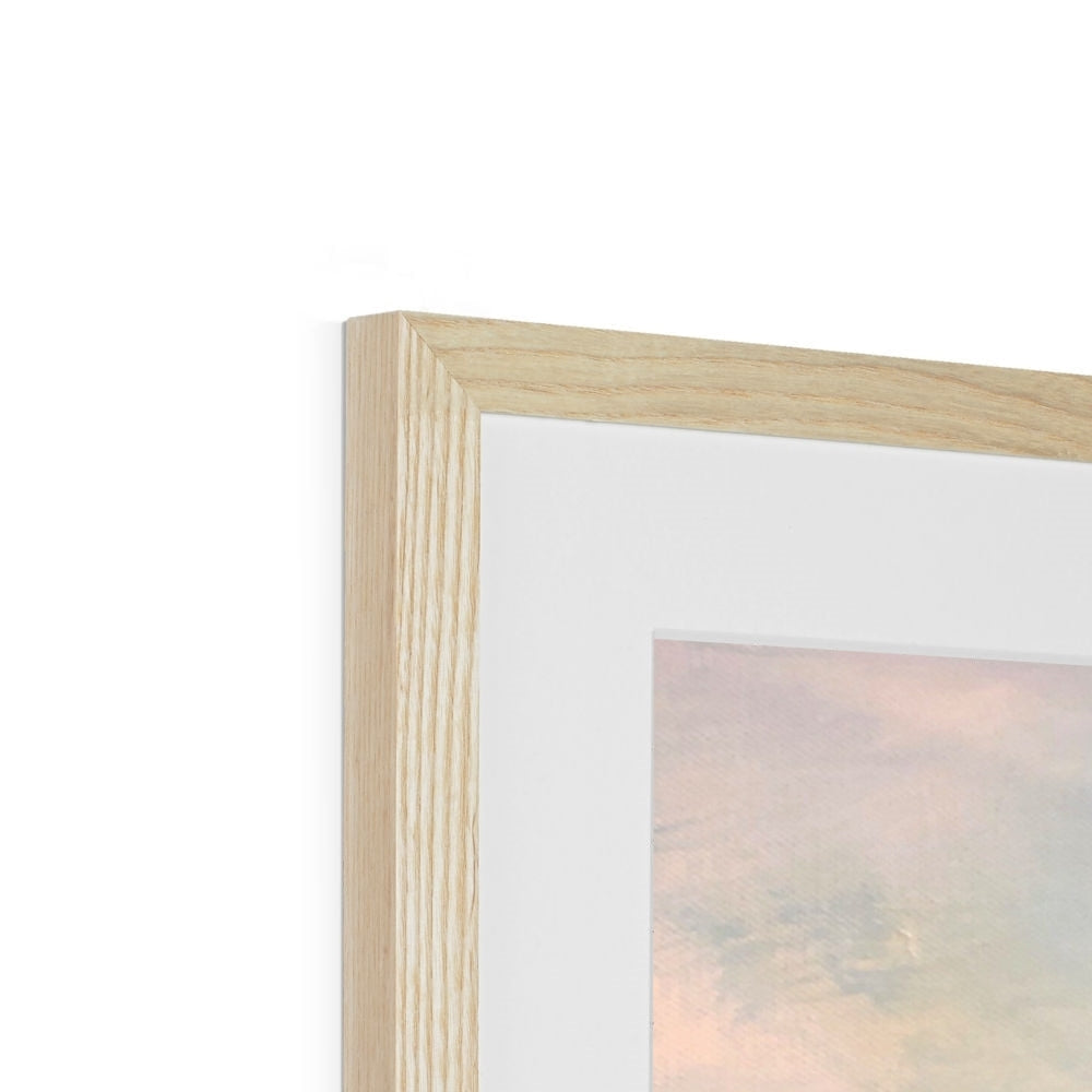 Light oak Lommen frame with white matte and glass for Renaissance Golf Club prints