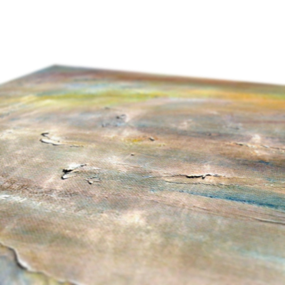 River Clyde Mist abstract canvas print with textured muted colors