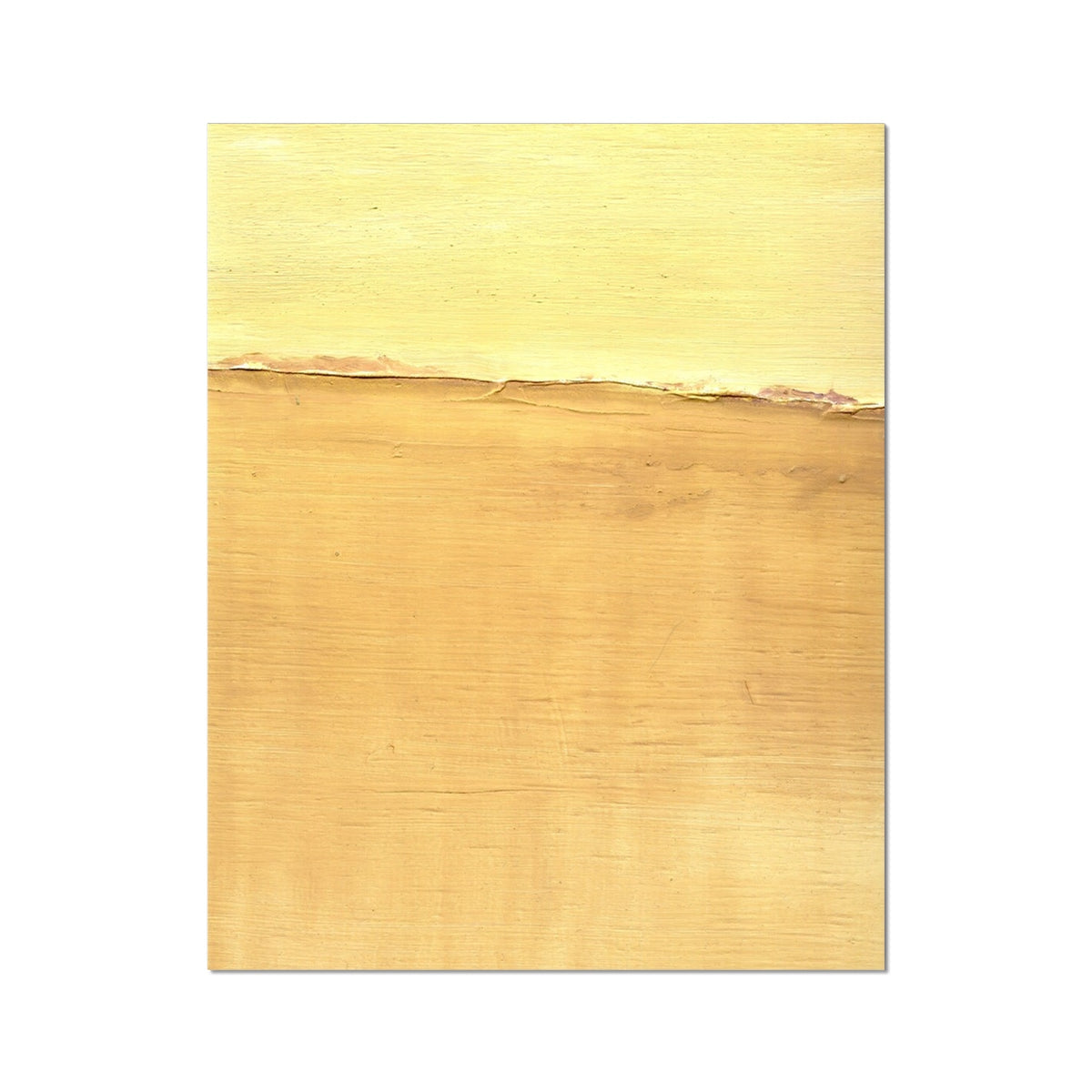 Abstract Sand Dune print on Hahnemühle German Etching: yellow-golden split