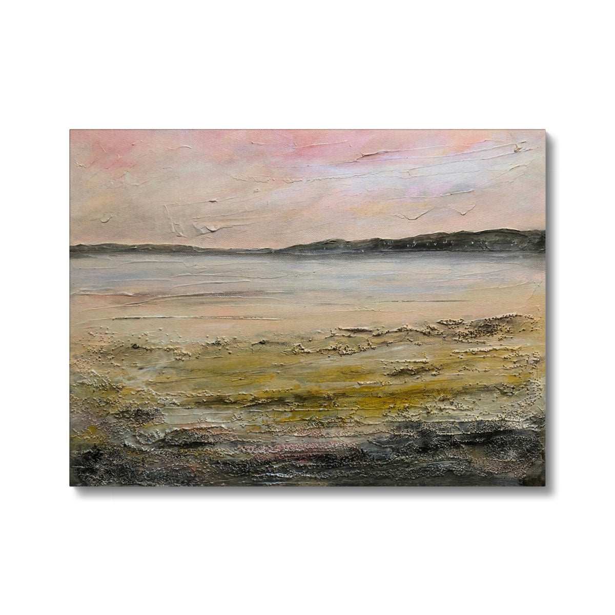 Abstract beach scene canvas painting by Sandgreen Canvas Prints