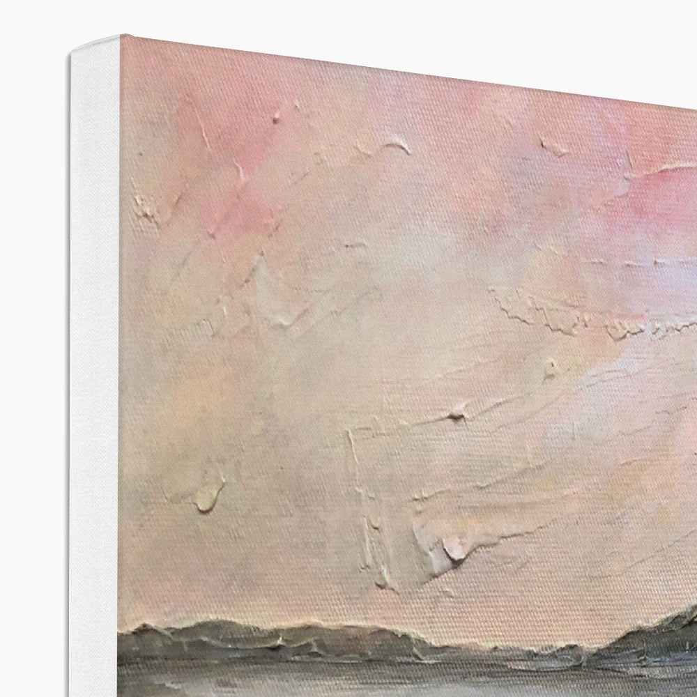 Pink and white textured Sandgreen Canvas Prints abstract wall art