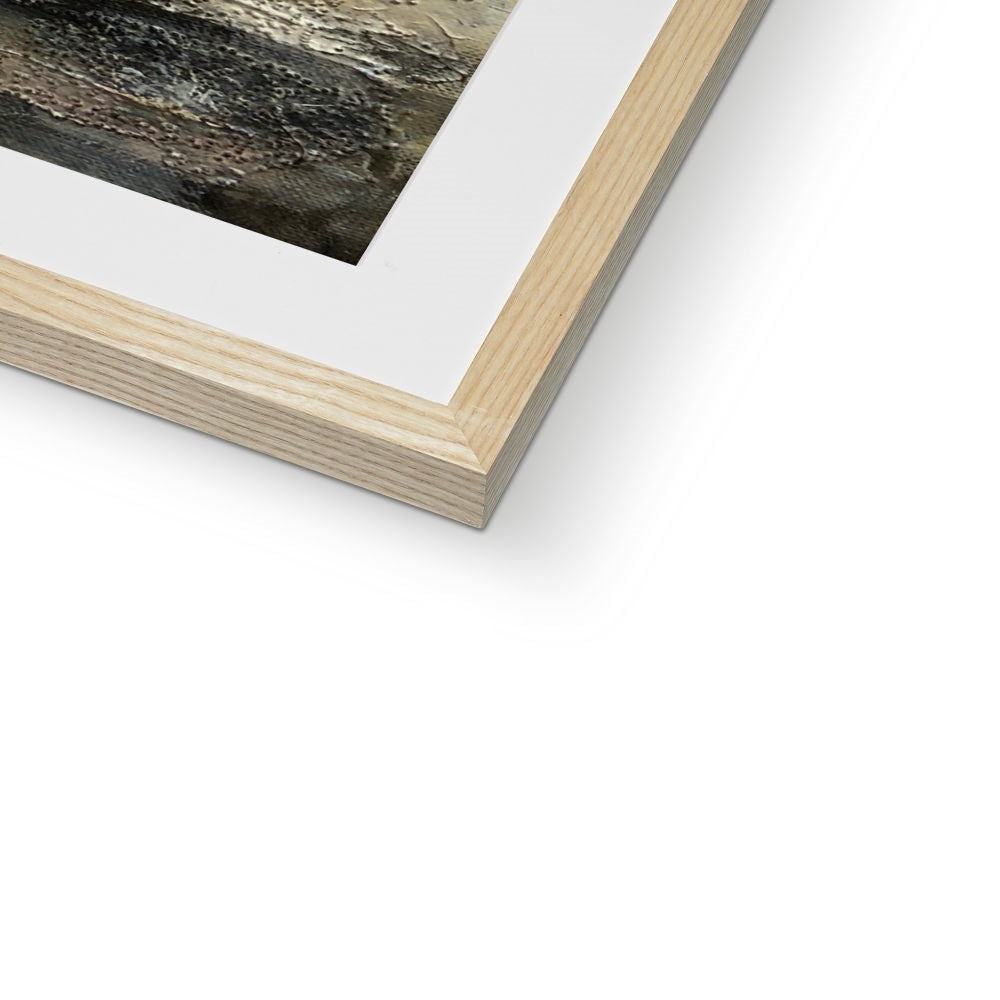Sandgreen Art Prints wooden frame with white mat and black image