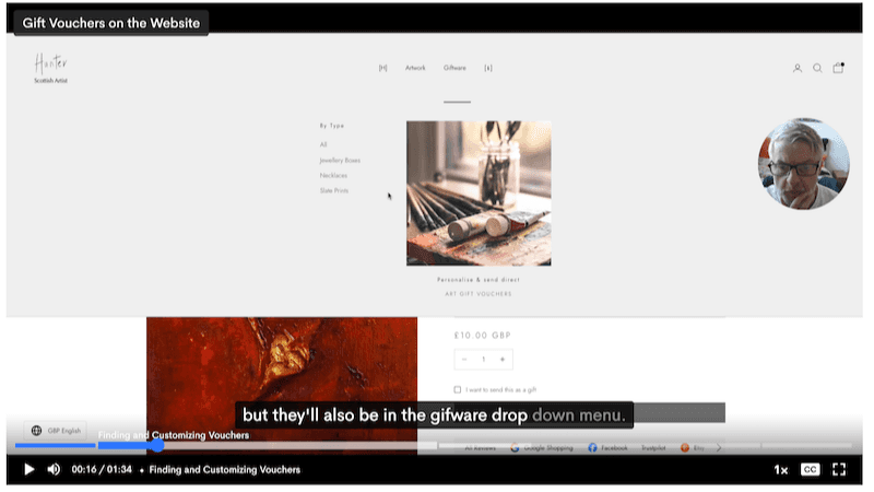 Scottish Art Gift Vouchers Guide