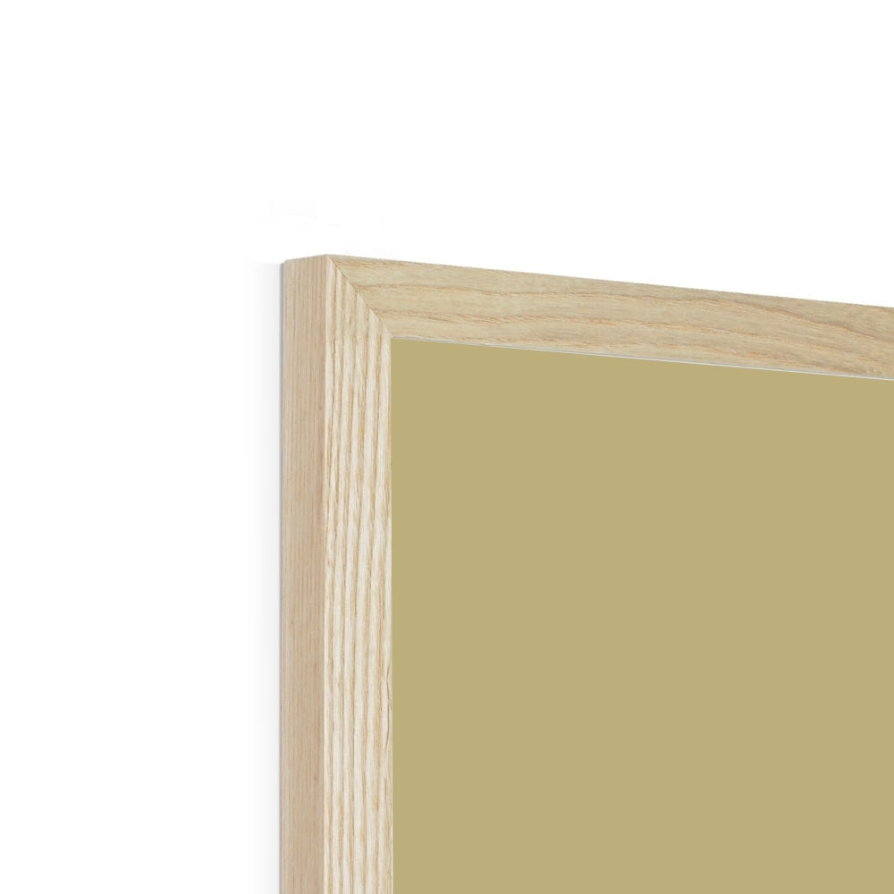 Light wood framed green board Scottish Whisky Distilleries Map print