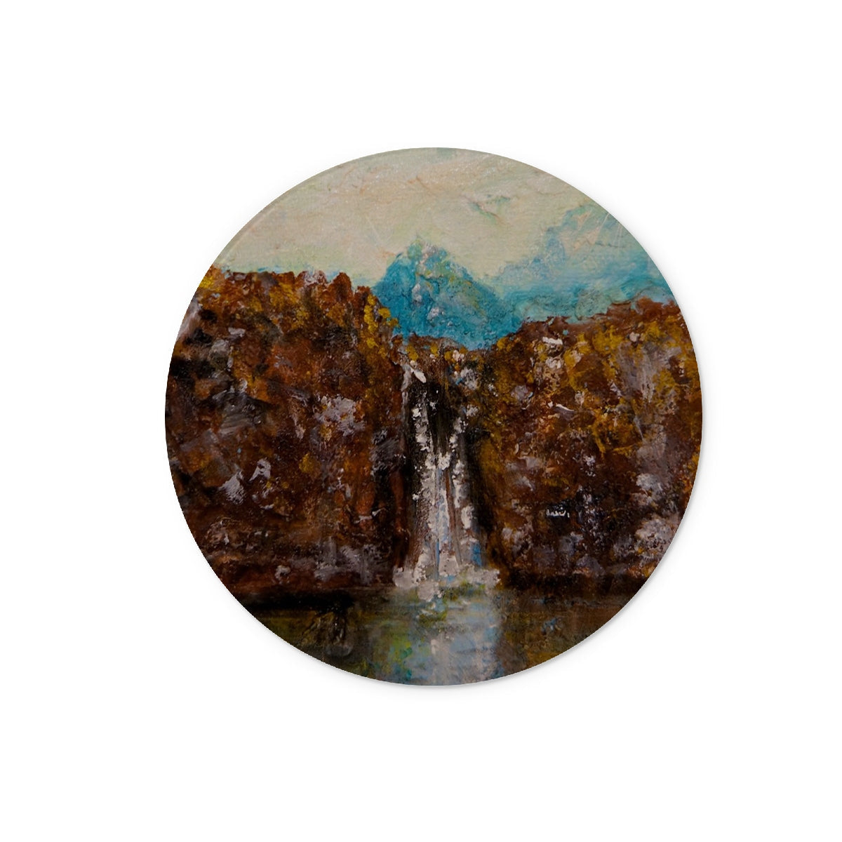 Skye Fairy Pools Glass Chopping Board - Art Gallery Scotland - Free Shipping Worldwide