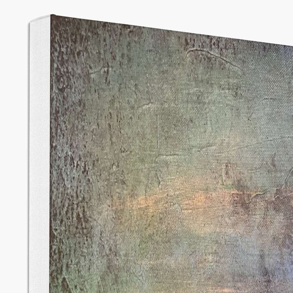 Textured canvas art print with white wrapped edges for Sleeping Warrior Moonlight Arran Canvas