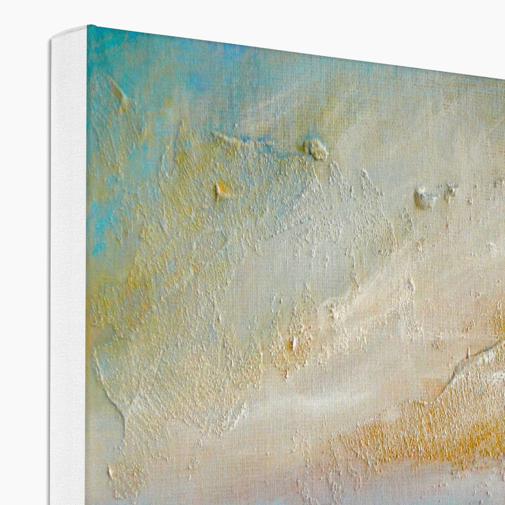 Sollas Beach North Uist abstract canvas print in pastel textured colors