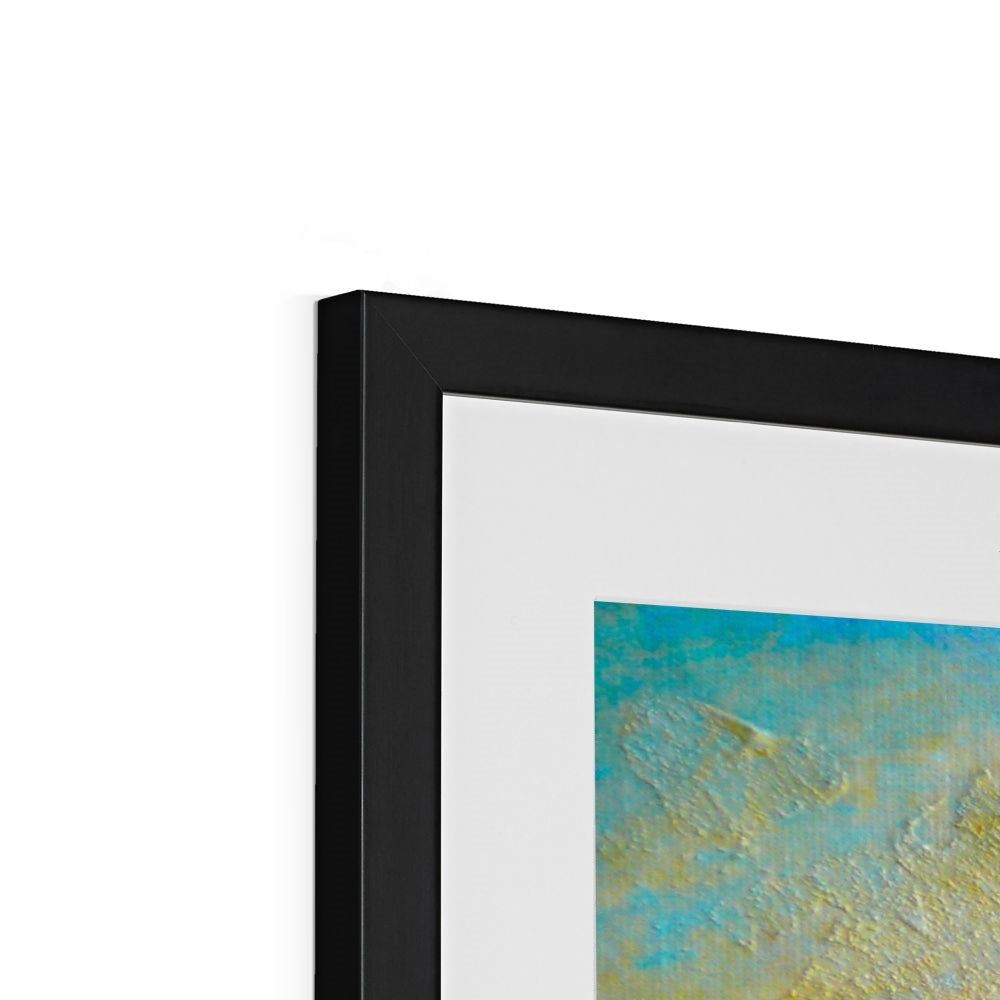 Black frame with abstract Sollas Beach North Uist art print
