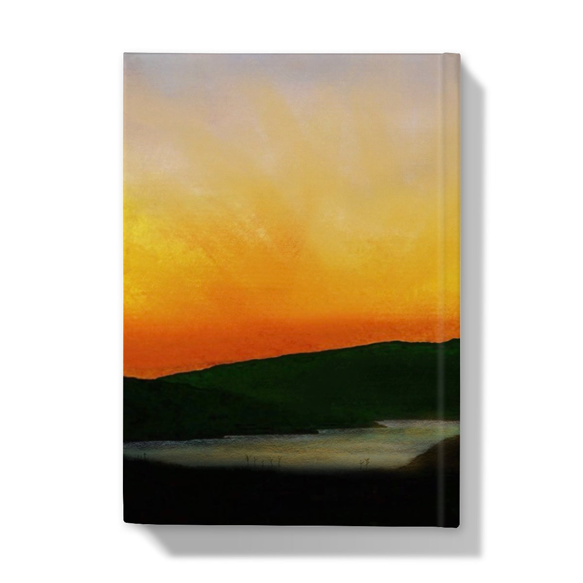 Stac Pollaidh Dusk Hardback Journal with sunset landscape