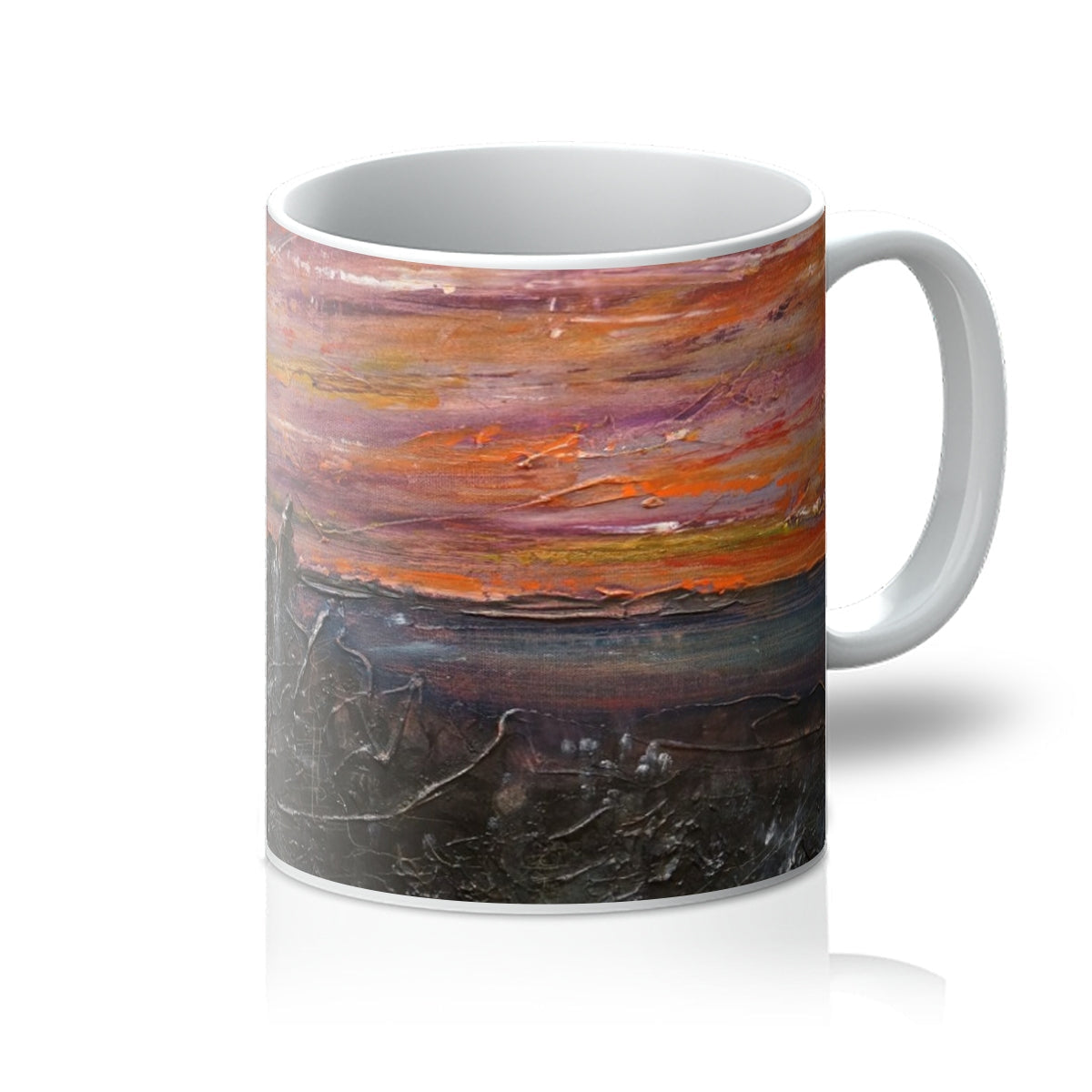 Storr Moonlight Skye Mug with abstract sunset design