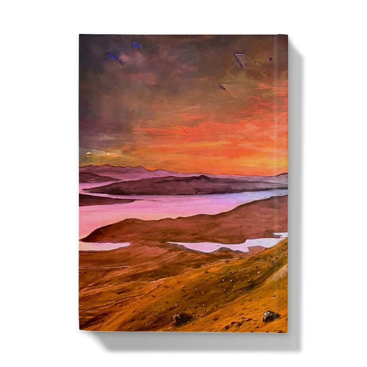 Vibrant Storr Sunset Skye landscape on journal cover