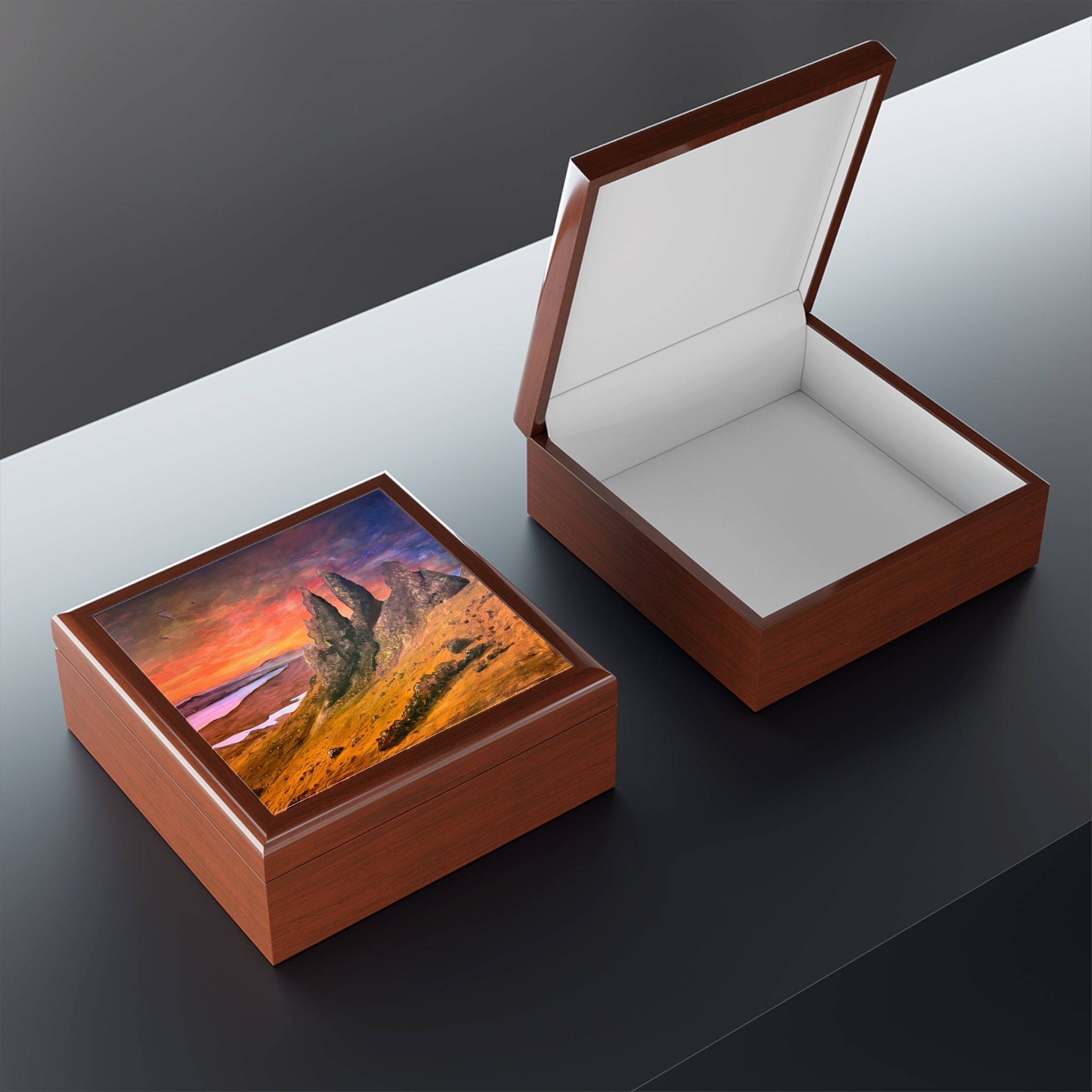 Storr Sunset Skye | Jewellery Box | Scotland - Art Gallery - Free Shipping Worldwide