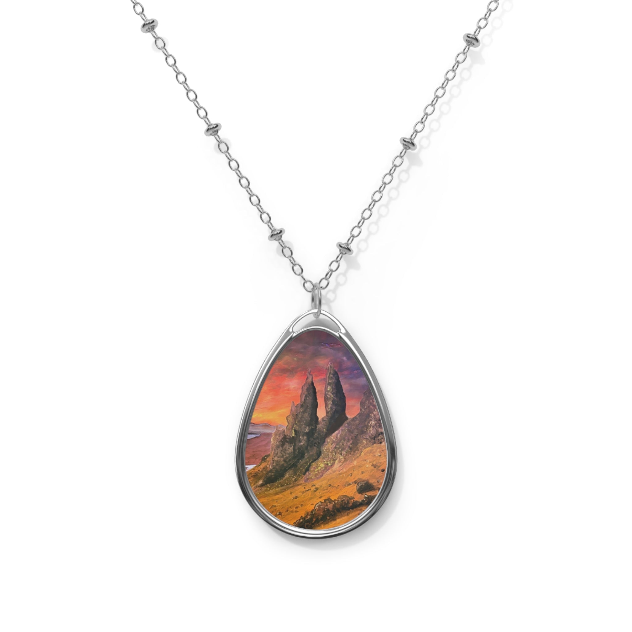 Storr Sunset Skye | Scottish Art Jewellery | Necklace - Gallery Scotland - Free Shipping Worldwide