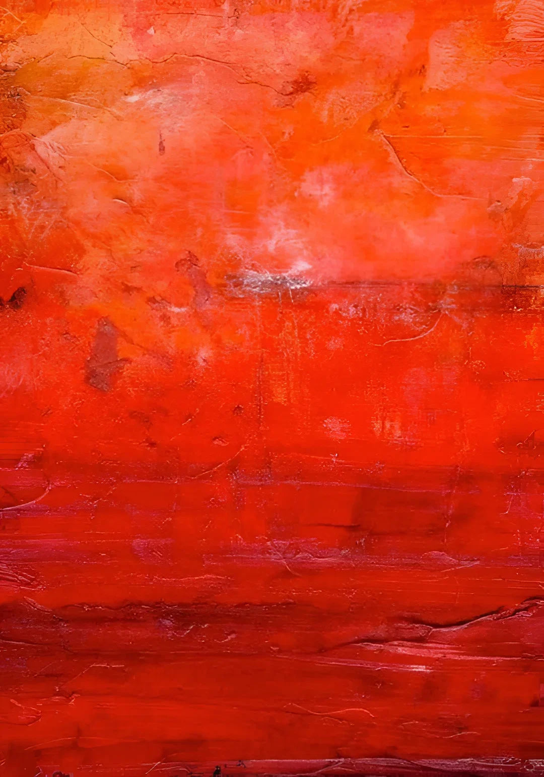 Textured red abstract painting for Summer Abstract Original Painting product display