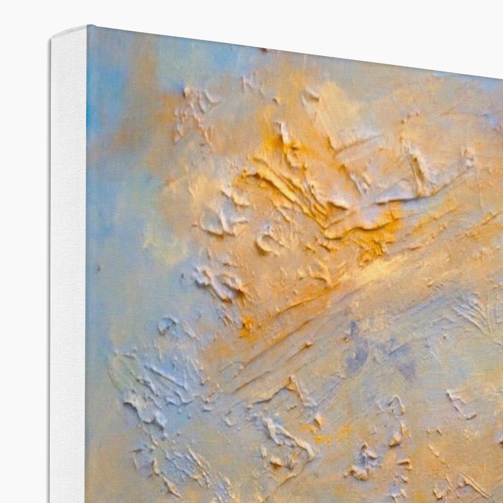 Textured abstract canvas painting titled Summer In Glencoe displayed on a product page