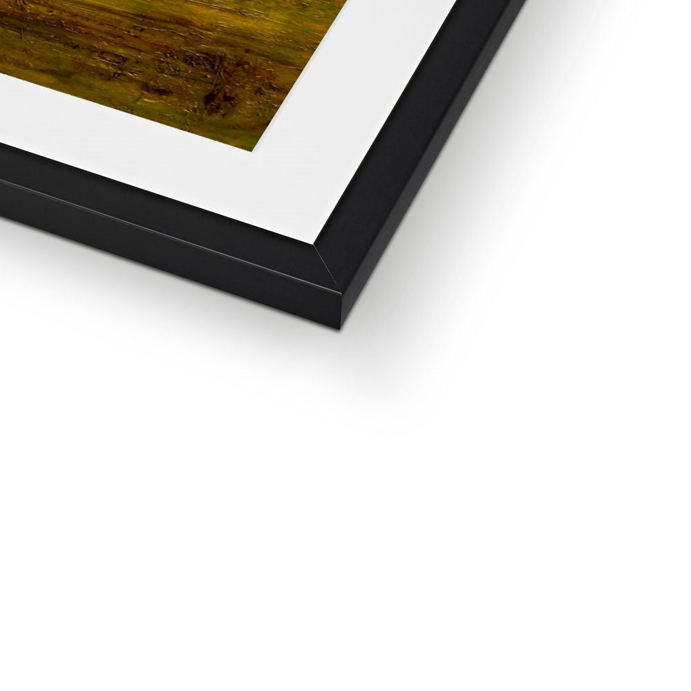 Black framed artwork with a white mat from the Summer In Glencoe Framed & Mounted Print collection