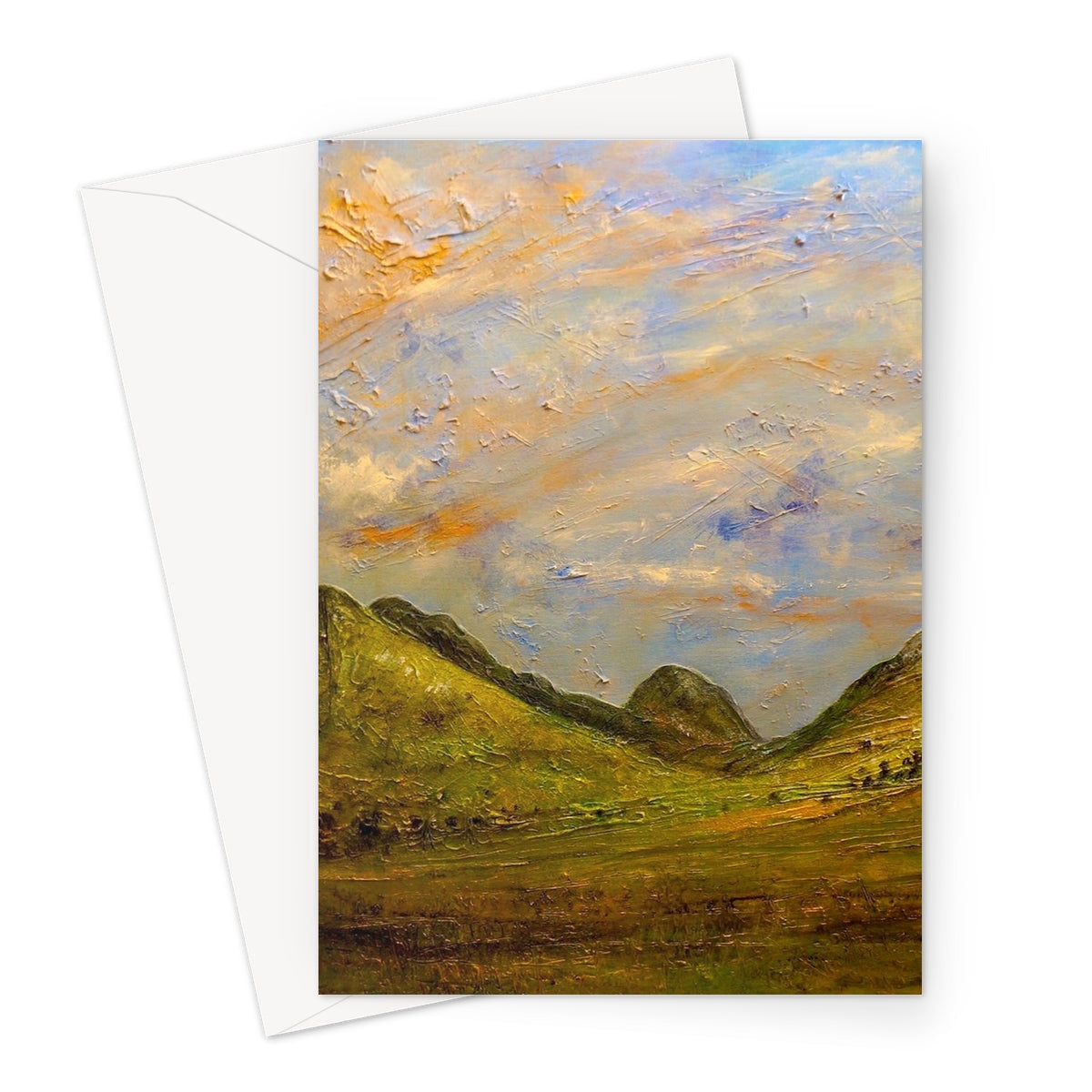 Summer In Glencoe Greeting Card - Art Gallery Scotland - Free Shipping Worldwide