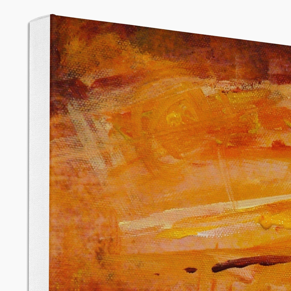 Orange and yellow abstract Summer Horizon II canvas print