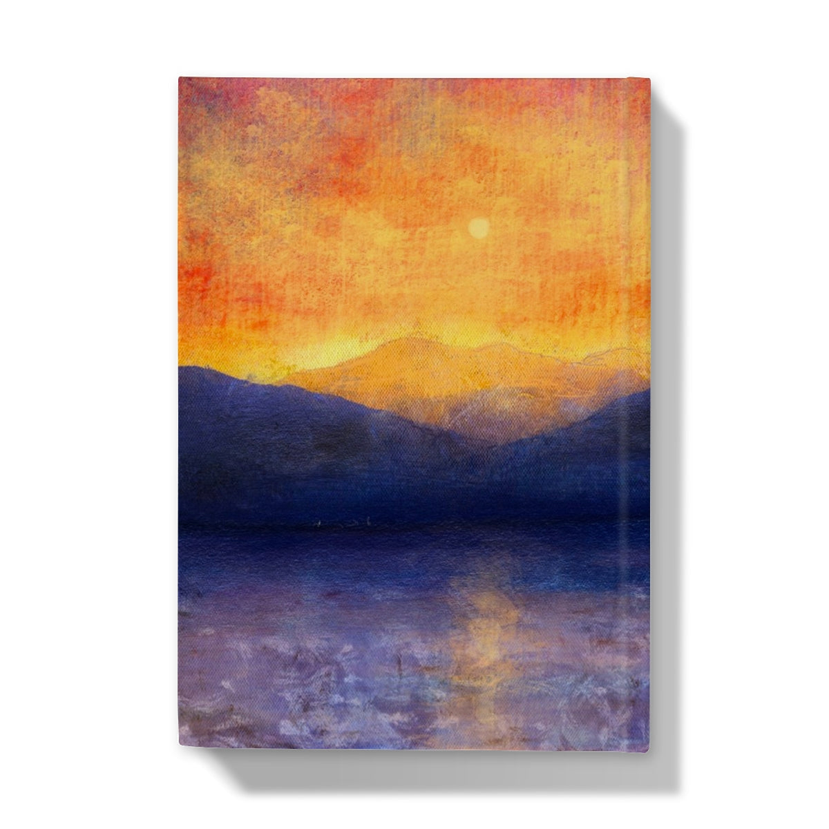 Sunset over mountains on Sunset Approaching Mull journal